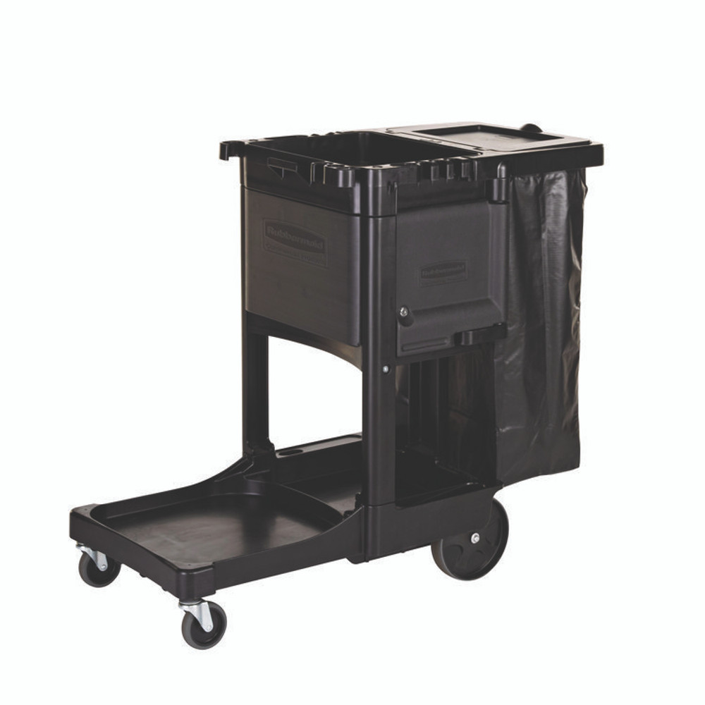 RUBBERMAID COMMERCIAL PROD. 1861443 Cleaning Cart Locking Door Kit, Black