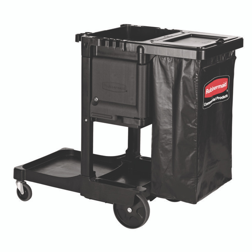 RUBBERMAID COMMERCIAL PROD. 1861443 Cleaning Cart Locking Door Kit, Black