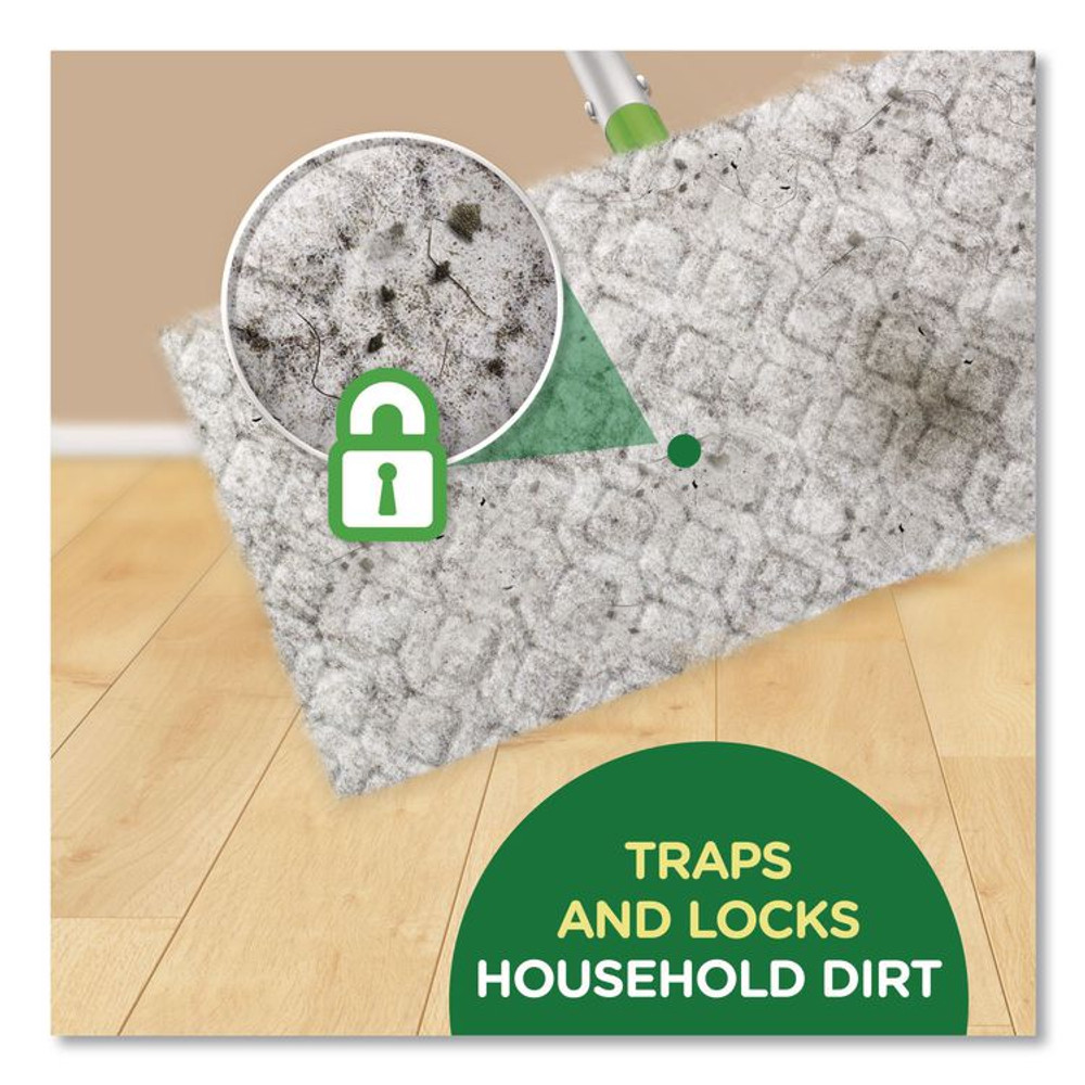 PROCTER & GAMBLE Swiffer® 21457 Dry Refill Cloths, 10.63 x 8, White, 32/Box, 4 Boxes/Carton