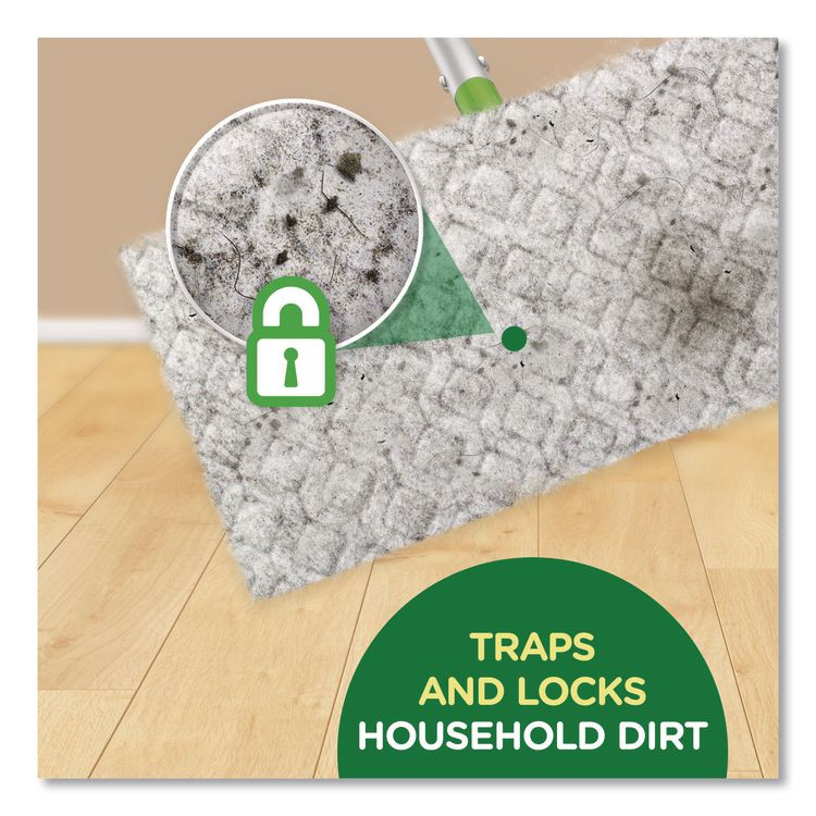 PROCTER & GAMBLE Swiffer® 21457 Dry Refill Cloths, 10.63 x 8, White, 32/Box, 4 Boxes/Carton