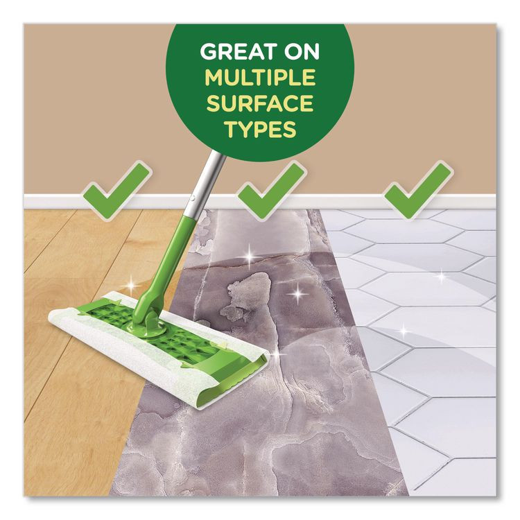 PROCTER & GAMBLE Swiffer® 21457 Dry Refill Cloths, 10.63 x 8, White, 32/Box, 4 Boxes/Carton