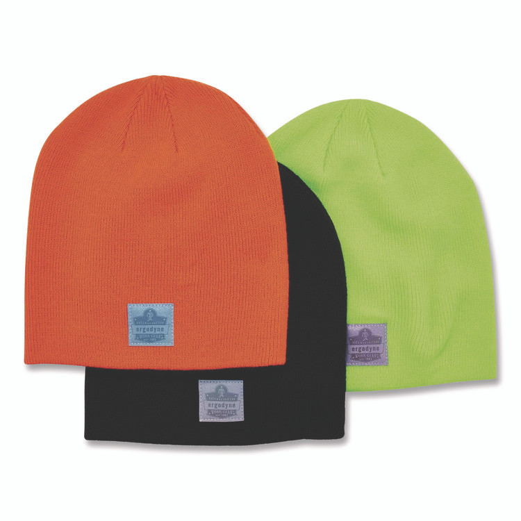TENACIOUS HOLDINGS, INC. ergodyne® 16812 N-Ferno 6812 Rib Knit Beanie, One Size Fits Most, Black