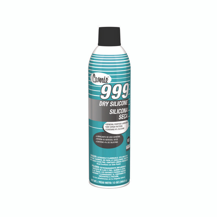 PLZ CORP Camie® 999 999 Dry Silicone, 13 oz Aerosol Can, 12/Carton