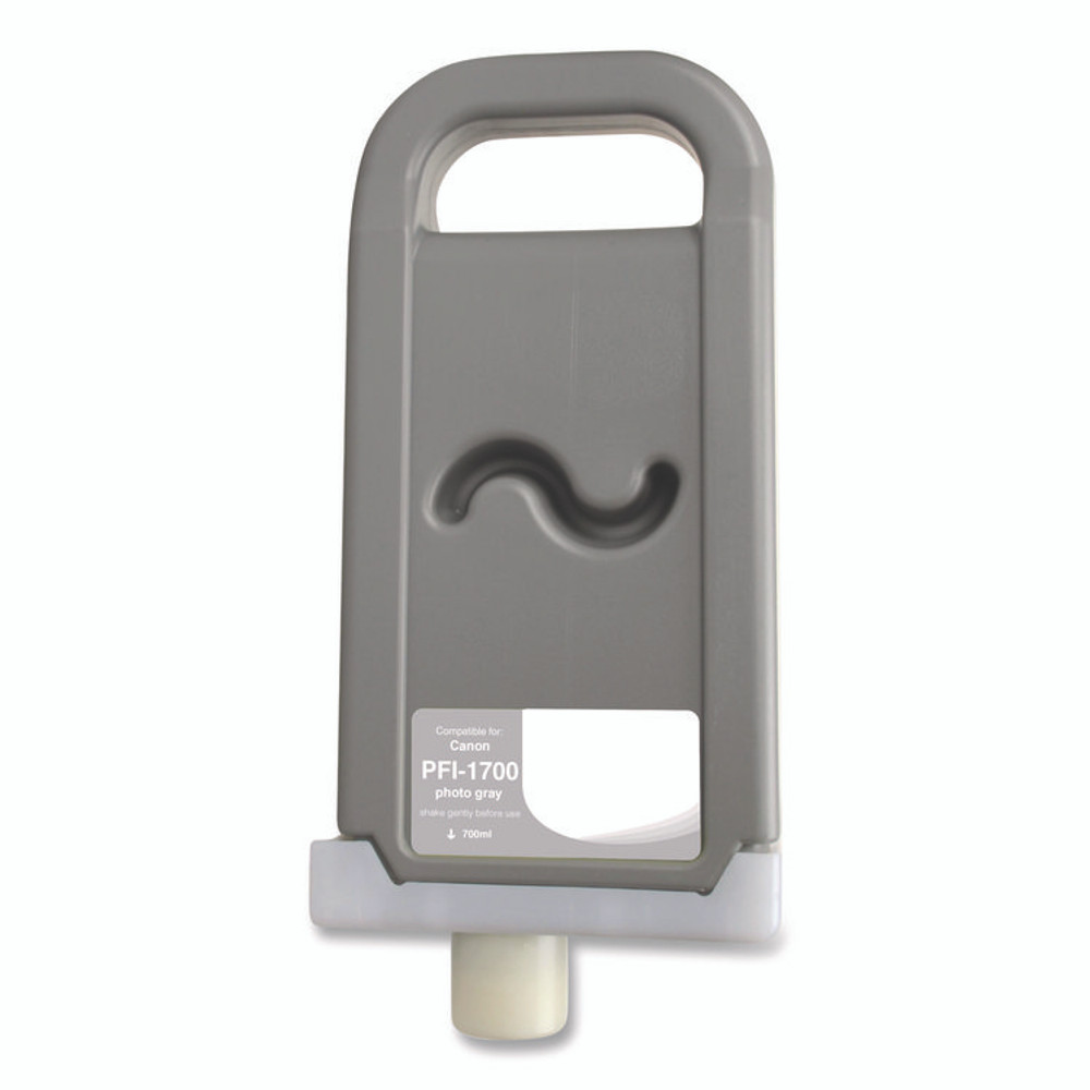 CLOVER IMAGING GROUP WCPFI1700PG Compatible Photo Gray Ink, Replacement for PFI-1700 (0782C001AA), 700 mL
