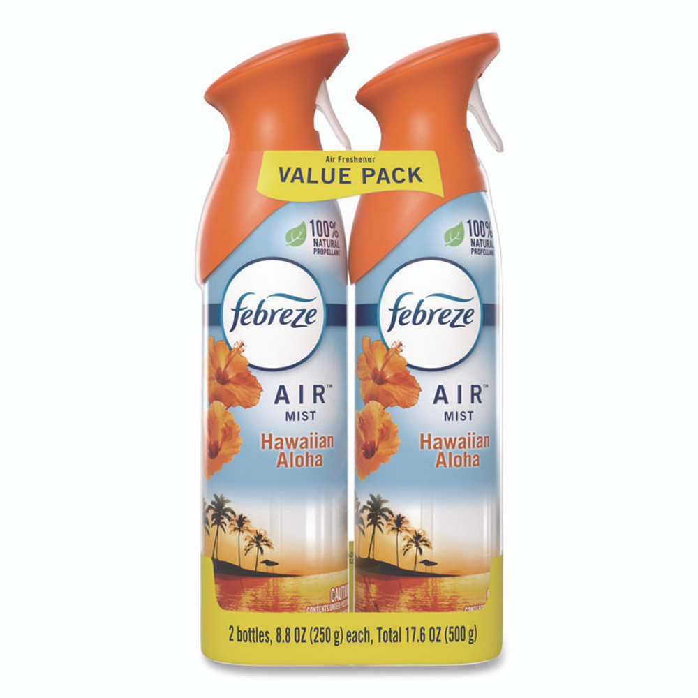 PROCTER & GAMBLE Febreze® 17342 AIR, Hawaiian Aloha, 8.8 oz Aerosol Spray, 2/Pack, 3 Packs/Carton
