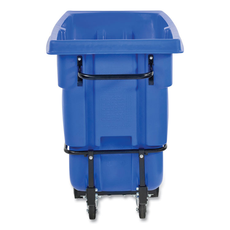 RUBBERMAID COMMERCIAL PROD. 1305-73 BLU BRUTE Rotomolded Recycling Tilt Truck, 101 gal, 850 lb Capacity, Plastic/Steel Frame, Blue