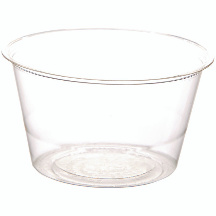 ECO-PRODUCTS,INC. EP-PC300 Renewable and Compostable Portion Cups, 3 oz, Plastic, Clear, 100/Pack, 20 Packs/Carton