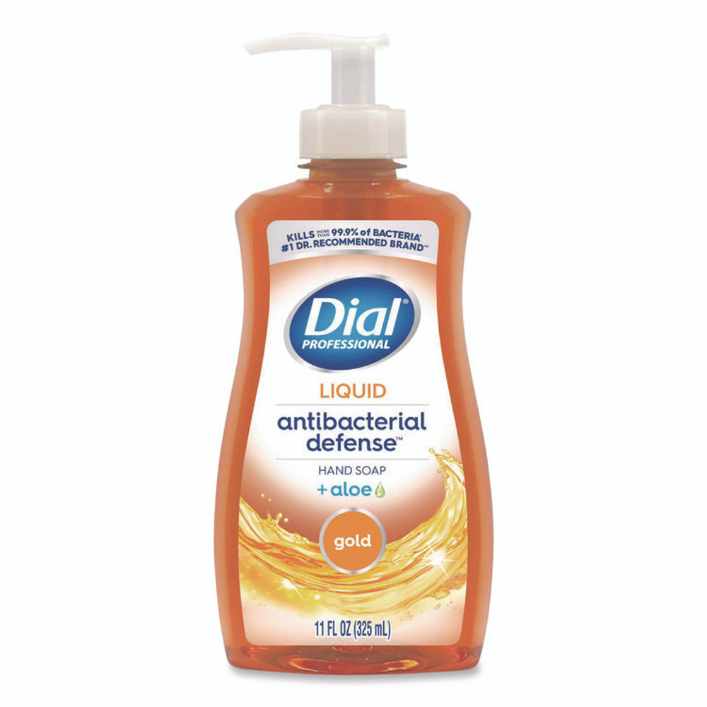 DIAL PROFESSIONAL 35470EA Antibacterial Defense Gold Hand Soap + Aloe, Original Scent, 11 oz