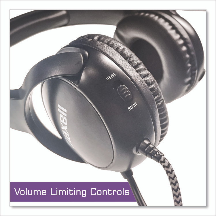 MAXELL CORP. OF AMERICA 198021 Kids Safe Wired Headphones, Black