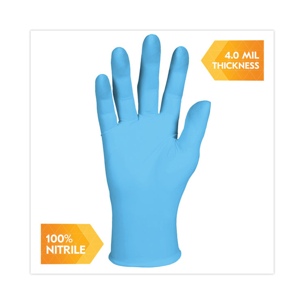 SMITH AND WESSON KleenGuard™ 54188CT G10 Comfort Plus Blue Nitrile Gloves, Powder-Free, Large, 4 mil Thick, 9.5" Long, Light Blue, 100/Box, 10 Boxes/Carton