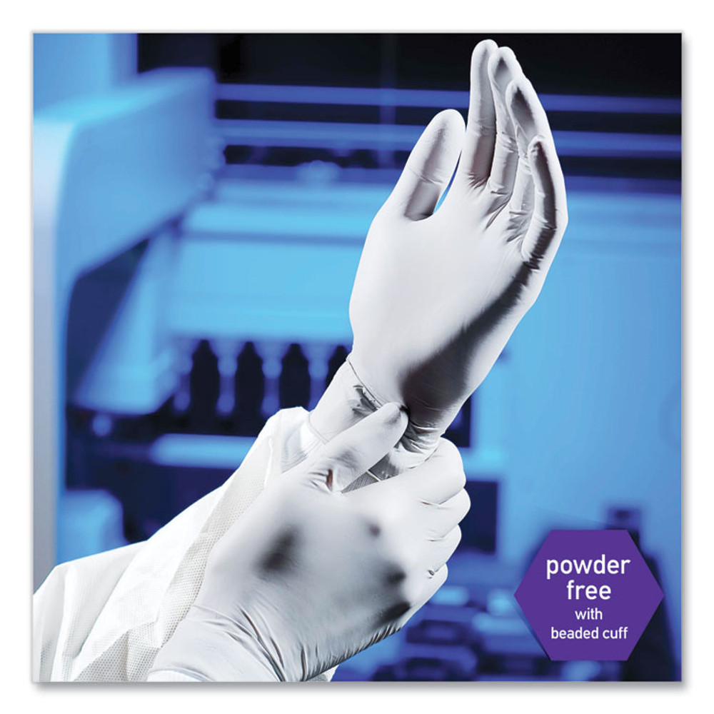 KIMBERLY-CLARK PROFESSIONAL Kimtech™ 50706 STERLING Nitrile Exam Gloves, Powder-Free, Small, 3.5 mil Thick, 9.5" Long, Sterling Gray, 200/Box