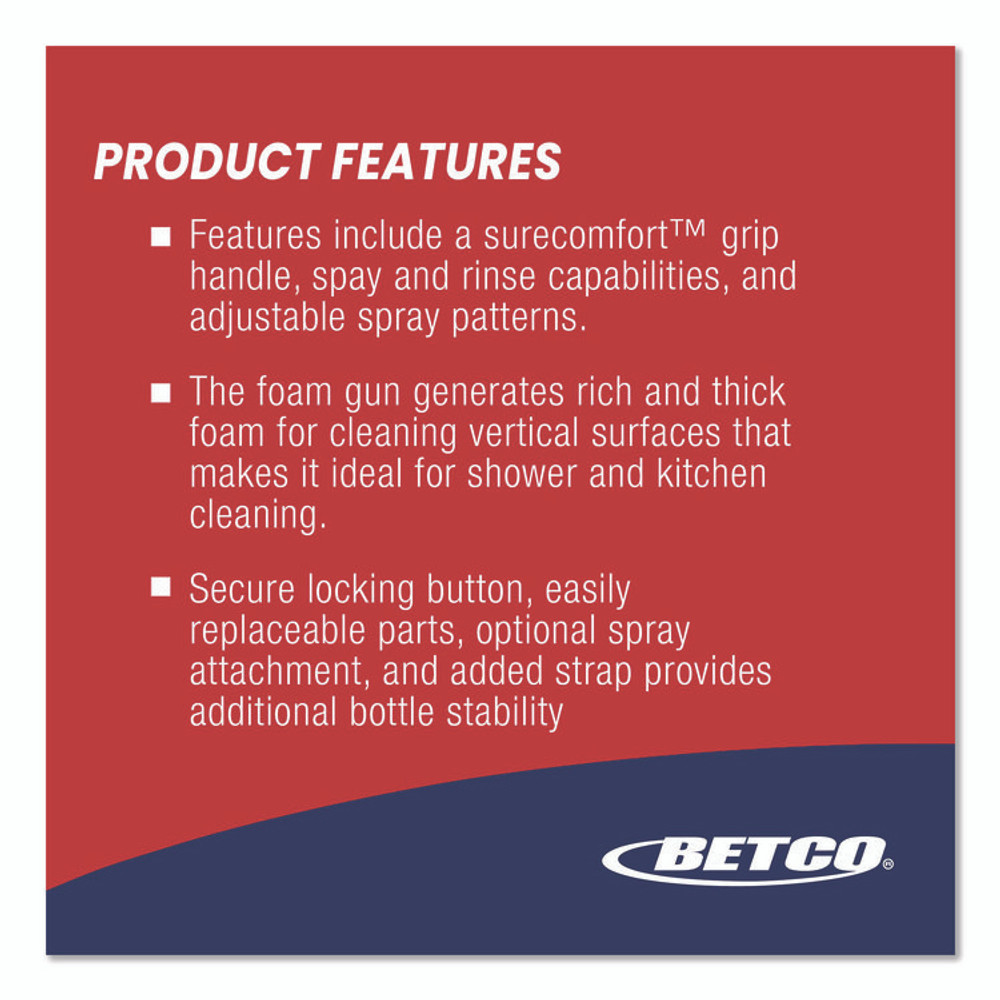 BETCO CORPORATION 9221600 FastDraw Foamer II, Gray