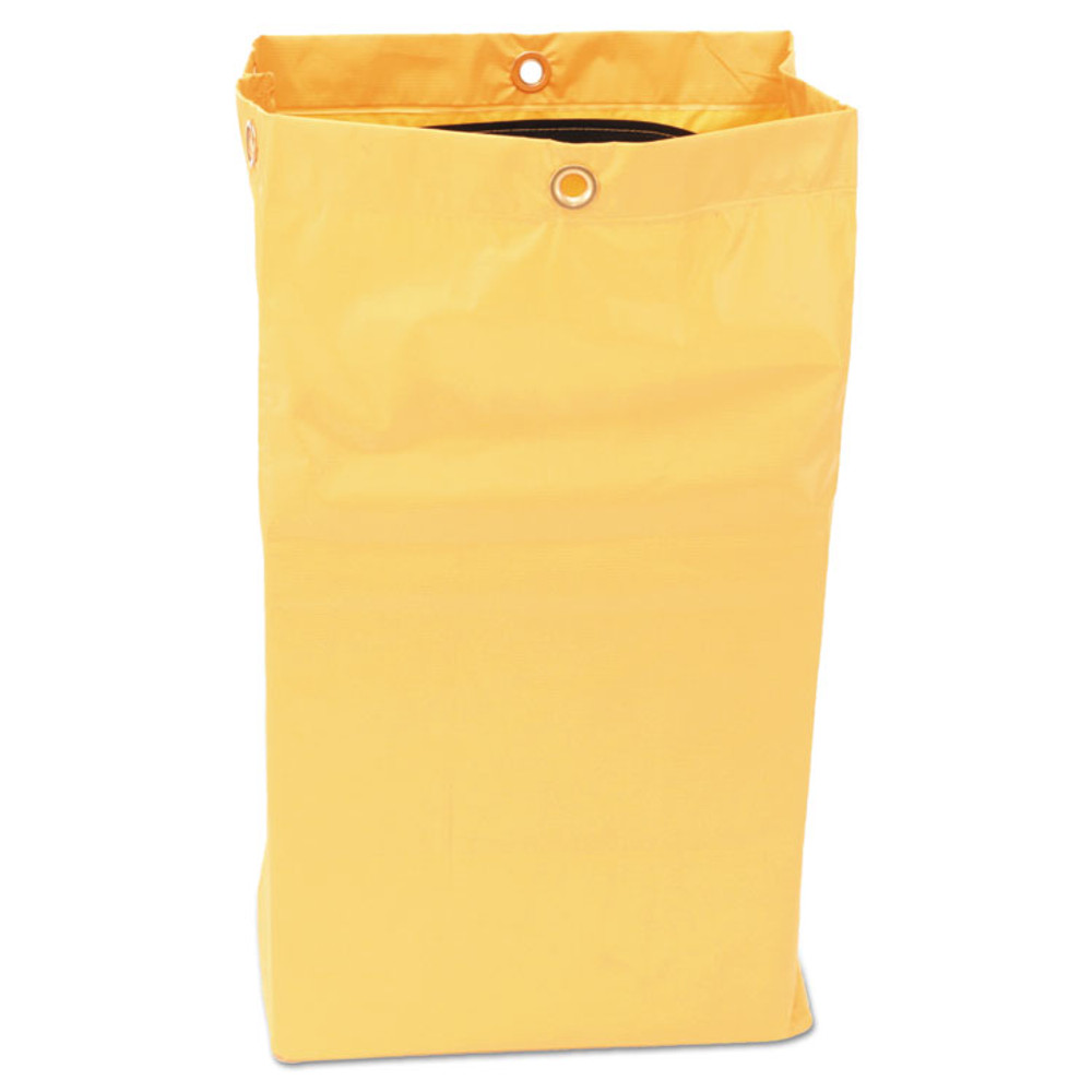 RUBBERMAID COMMERCIAL PROD. 1966720 Zippered Vinyl Cleaning Cart Bag for Rubbermaid Commercial FG6173-88, 24 gal, 6.5" x 9.13" x 17.25", Black, 4/Carton