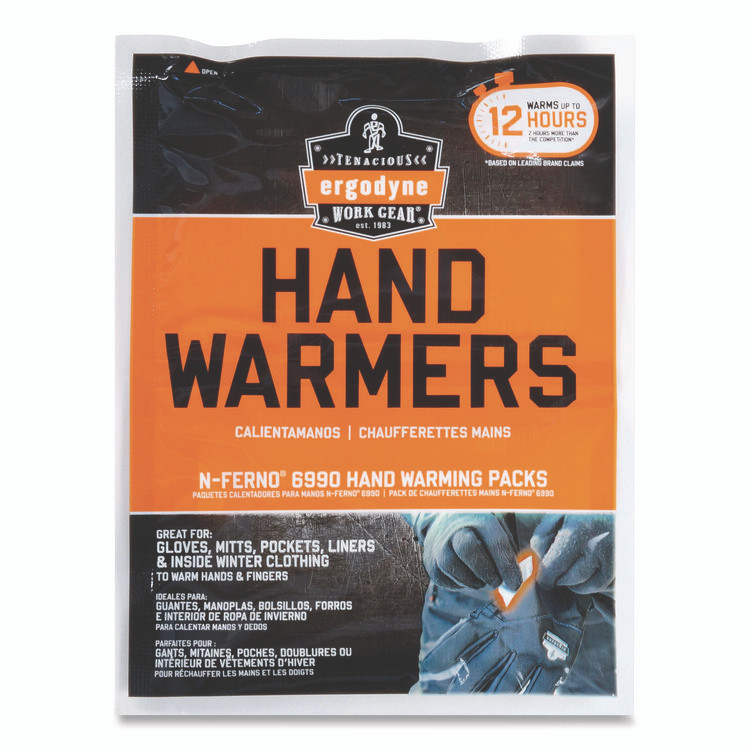 TENACIOUS HOLDINGS, INC. ergodyne® 16990 N-Ferno 6990 Hand Warming Packs, 40 Pairs, Individually Packaged