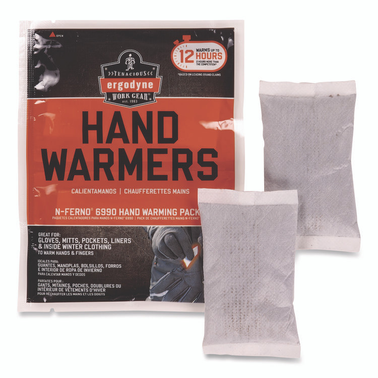 TENACIOUS HOLDINGS, INC. ergodyne® 16990 N-Ferno 6990 Hand Warming Packs, 40 Pairs, Individually Packaged