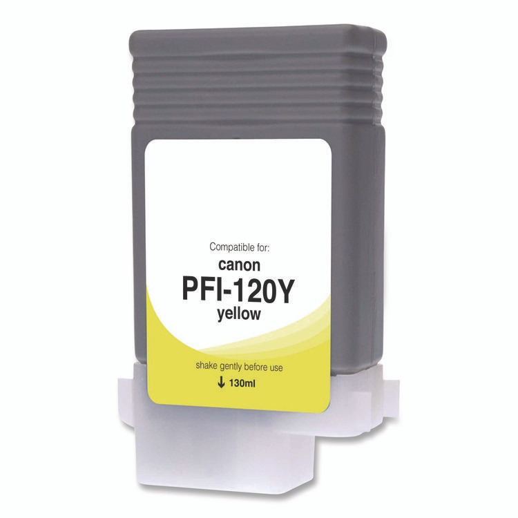 CLOVER IMAGING GROUP WCPFI120Y Compatible Yellow Ink, Replacement for PFI-120 (2888C001), 130 mL