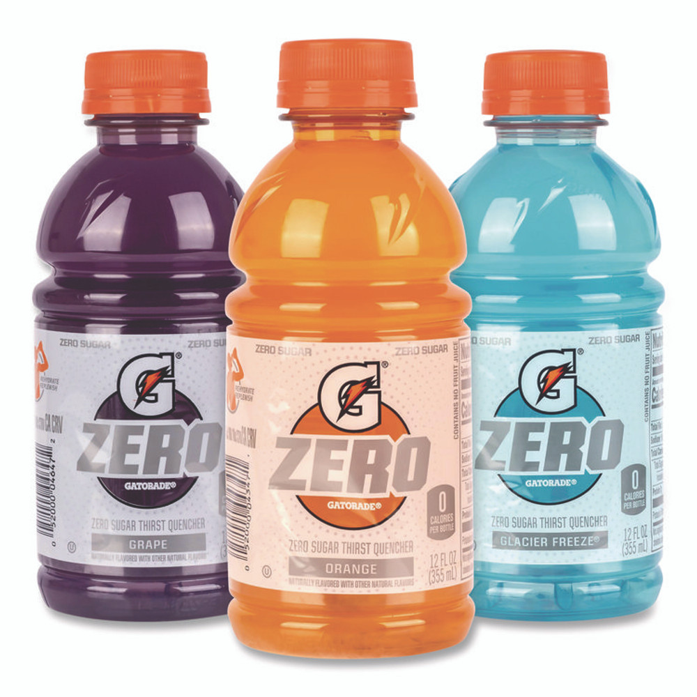 PEPSICO Gatorade® 22002527 Zero Variety Pack, Assorted Flavors, 12 oz Bottle, 28/Carton