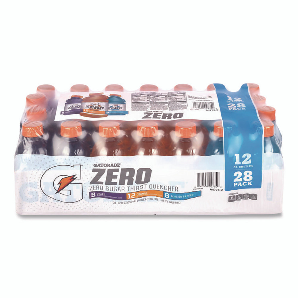 PEPSICO Gatorade® 22002527 Zero Variety Pack, Assorted Flavors, 12 oz Bottle, 28/Carton