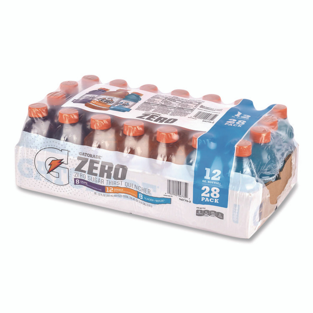 PEPSICO Gatorade® 22002527 Zero Variety Pack, Assorted Flavors, 12 oz Bottle, 28/Carton
