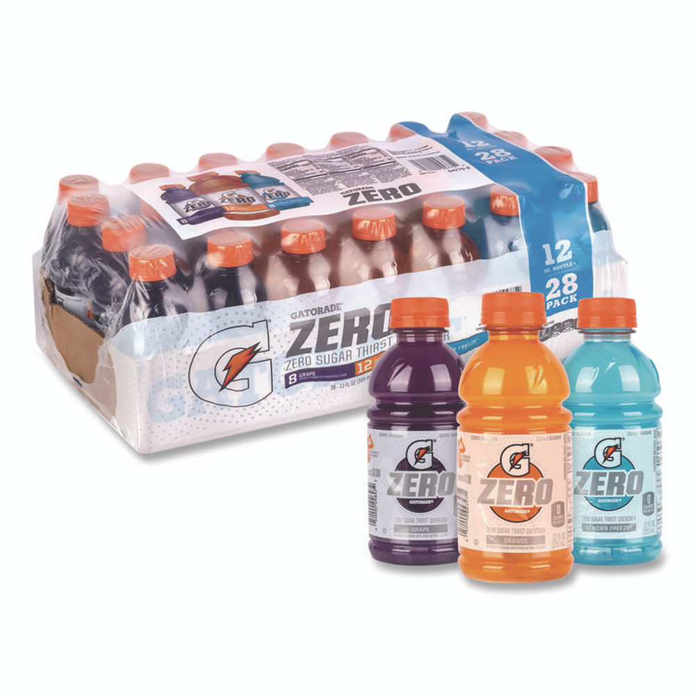 PEPSICO Gatorade® 22002527 Zero Variety Pack, Assorted Flavors, 12 oz Bottle, 28/Carton