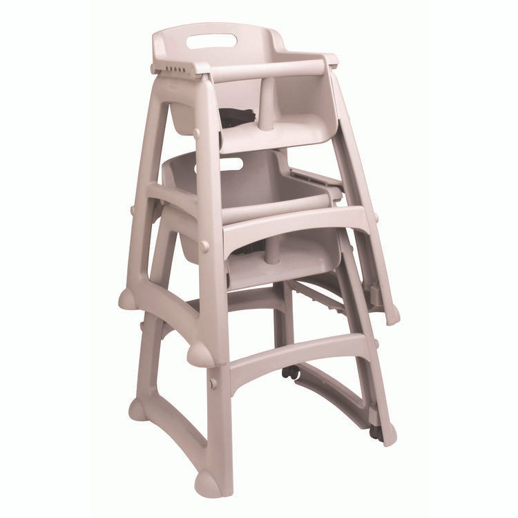 RUBBERMAID COMMERCIAL PROD. 7814-08 PLA Sturdy Chair Youth Seat, Assembly Required, Platinum