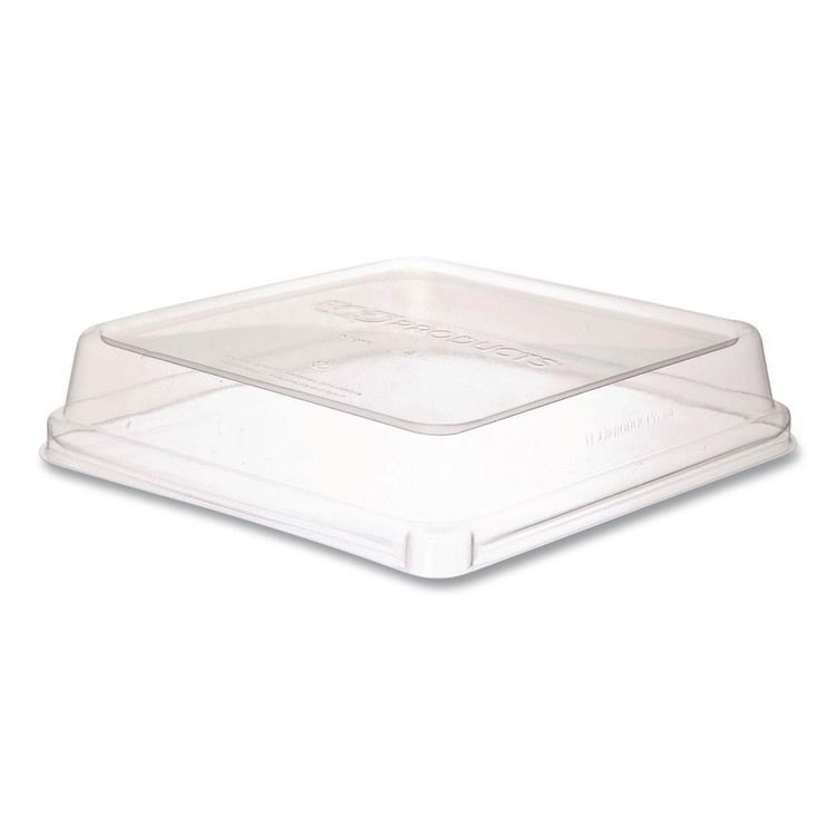 ECO-PRODUCTS,INC. EPSCS8SLID Renewable and Compostable Lids, 7.86 x 7.86 x 1.64, Clear, Plastic, 200/Carton