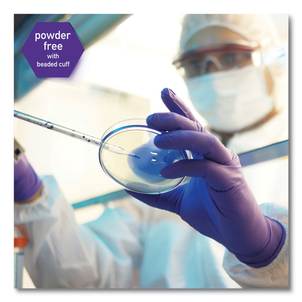 KIMBERLY-CLARK PROFESSIONAL Kimtech™ 55083CT PURPLE NITRILE Exam Gloves, Powder-Free, Large, 6 mil Thick, 9.5" Long, Purple, 100/Box, 10 Boxes/Carton