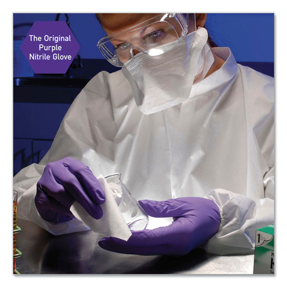 KIMBERLY-CLARK PROFESSIONAL Kimtech™ 55083CT PURPLE NITRILE Exam Gloves, Powder-Free, Large, 6 mil Thick, 9.5" Long, Purple, 100/Box, 10 Boxes/Carton