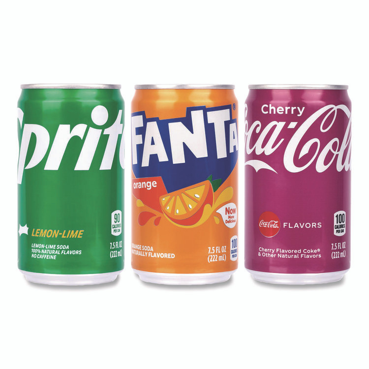 COCA-COLA 60004171 Soda Mini Variety and Cheez-It Combo Pack, (30) 7.5 oz Cans Assorted Flavors, (45) 1.5 oz Pouch Original Cheez-It/Bundle
