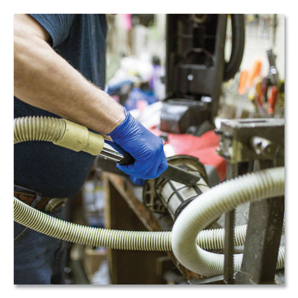 AMMEX CORPORATION GloveWorks® by GWRBN48100 Heavy-Duty Industrial Nitrile Gloves, Powder-Free, X-Large, 6 mil Thick, 9.5" Long, Royal Blue, 100/Box, 10 Boxes/Carton