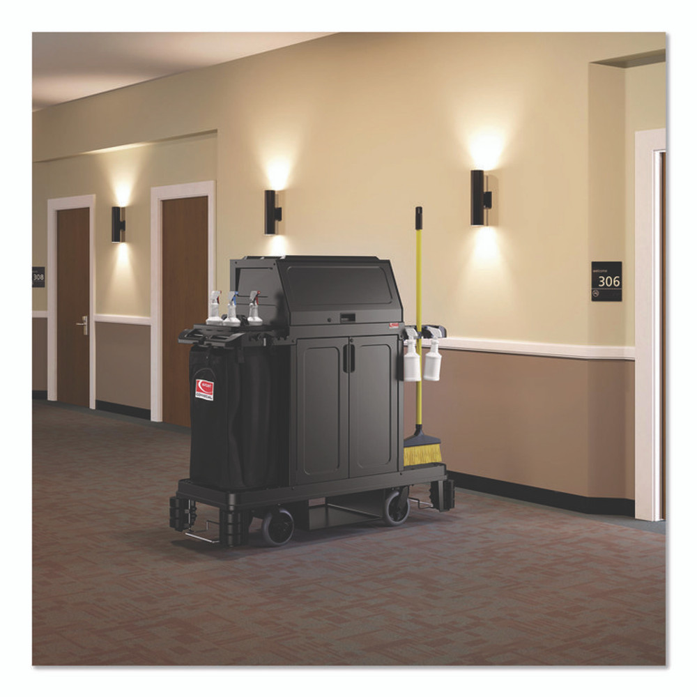 SUNCAST CORPORATION Commercial® HKCBMDOOR Lockable Door Accessory for Suncast Commercial Full-Size Housekeeping Carts HKC1000/HKC2000, Plastic, Black