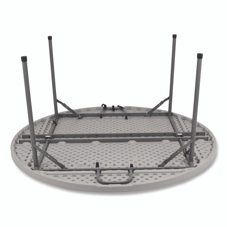 NATIONAL PUBLIC SEATING NPS® CMFIH60R Comfort Max Fold-in-Half Table, Round, 60w x 60d x 29.25h, Speckled Gray Top, Gray Base/Legs