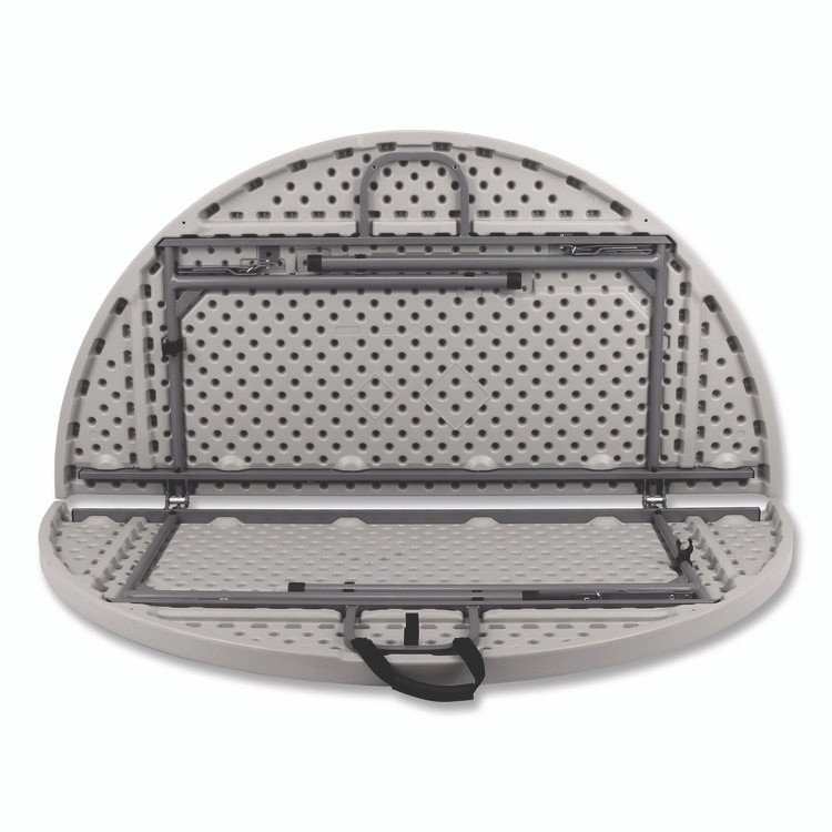 NATIONAL PUBLIC SEATING NPS® CMFIH60R Comfort Max Fold-in-Half Table, Round, 60w x 60d x 29.25h, Speckled Gray Top, Gray Base/Legs