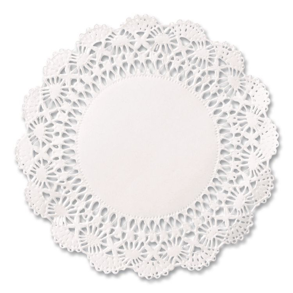 HOFFMASTER 500015 Cambridge Lace Doilies, Round, 5", White, 10,000/Carton