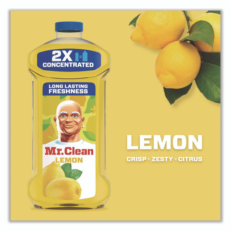 PROCTER & GAMBLE Mr. Clean® 06892 Multi-Surface Antibacterial Cleaner, Lemon Scent, 23 oz Bottle, 6/Carton