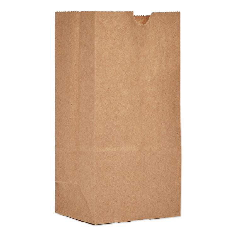ROSS & WALLACE PAPER PRODUCTS, INC. General GK1 Grocery Paper Bags, 1# Size, 30# Basis Weight, 3.5" x 2.38" x 6.88", Kraft, 8,000/Bundle