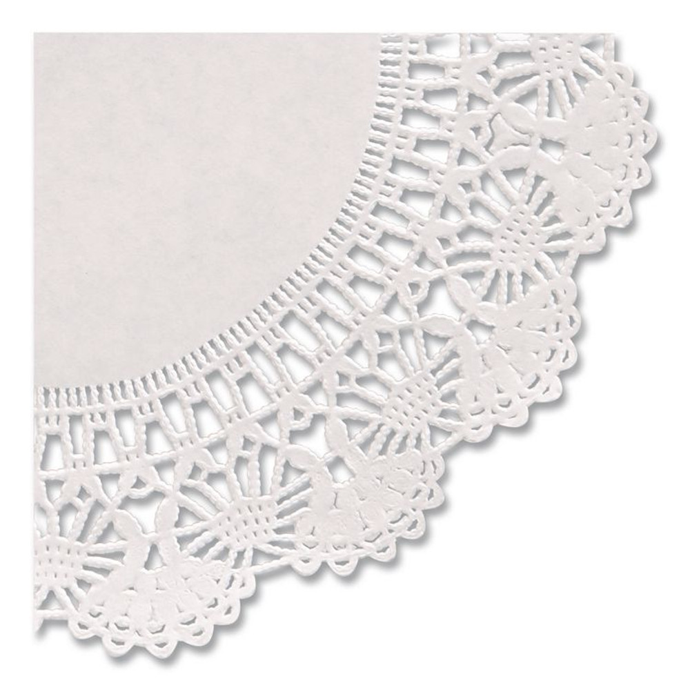 HOFFMASTER 500260 Kenmore Lace Doilies, Round, 16.5", White, 500/Carton