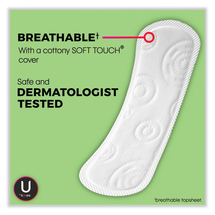 KIMBERLY CLARK Kotex® 49060 U by Kotex Security Lightdays Liners, Unscented, 129/Pack