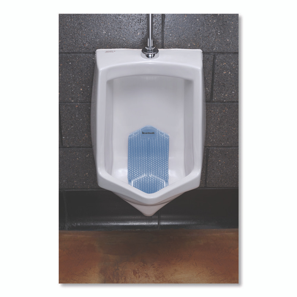 BOARDWALK VERUSCL Vertical Urinal Screen, Cotton Blossom Scent, Blue, 5.22 oz, 6/Carton
