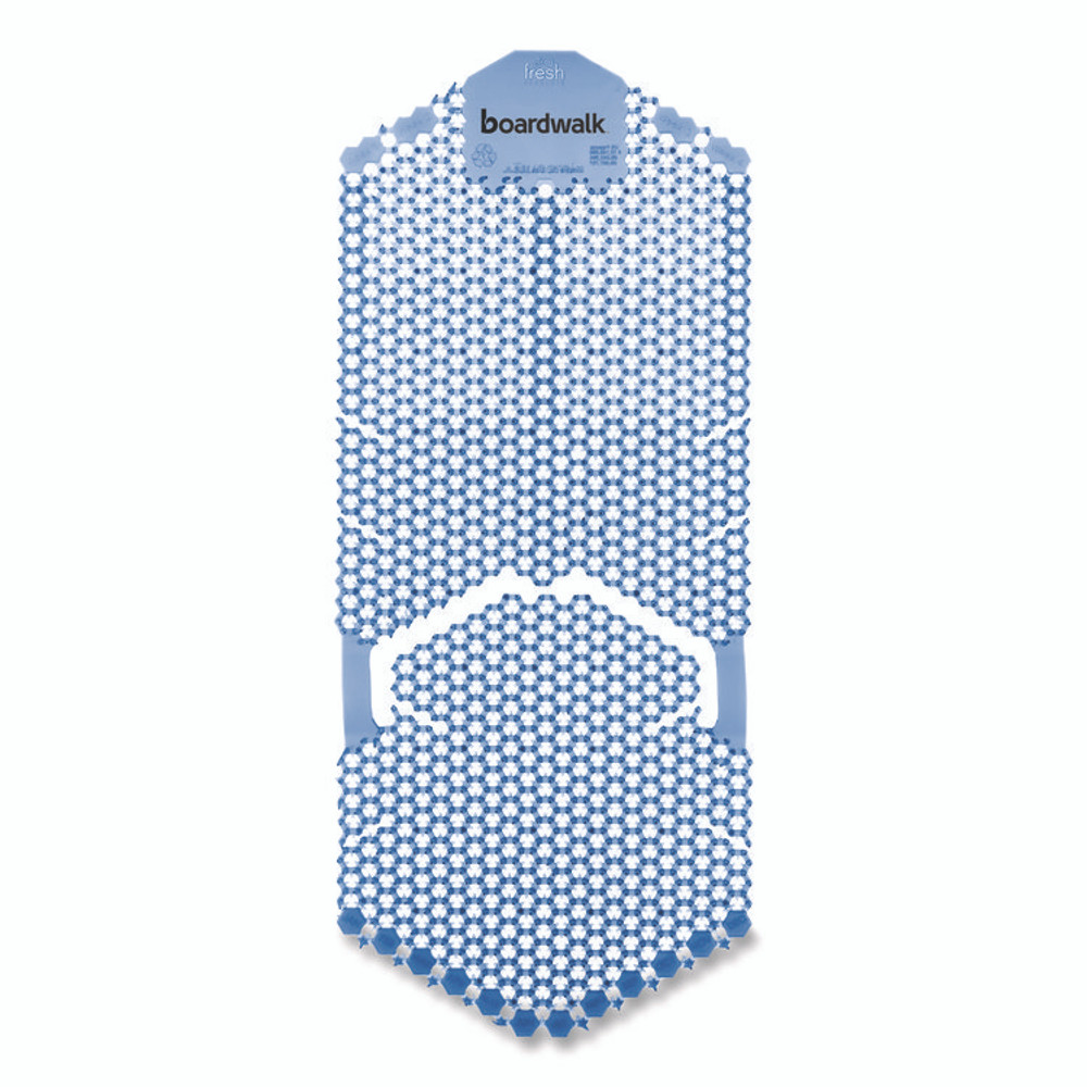 BOARDWALK VERUSCL Vertical Urinal Screen, Cotton Blossom Scent, Blue, 5.22 oz, 6/Carton