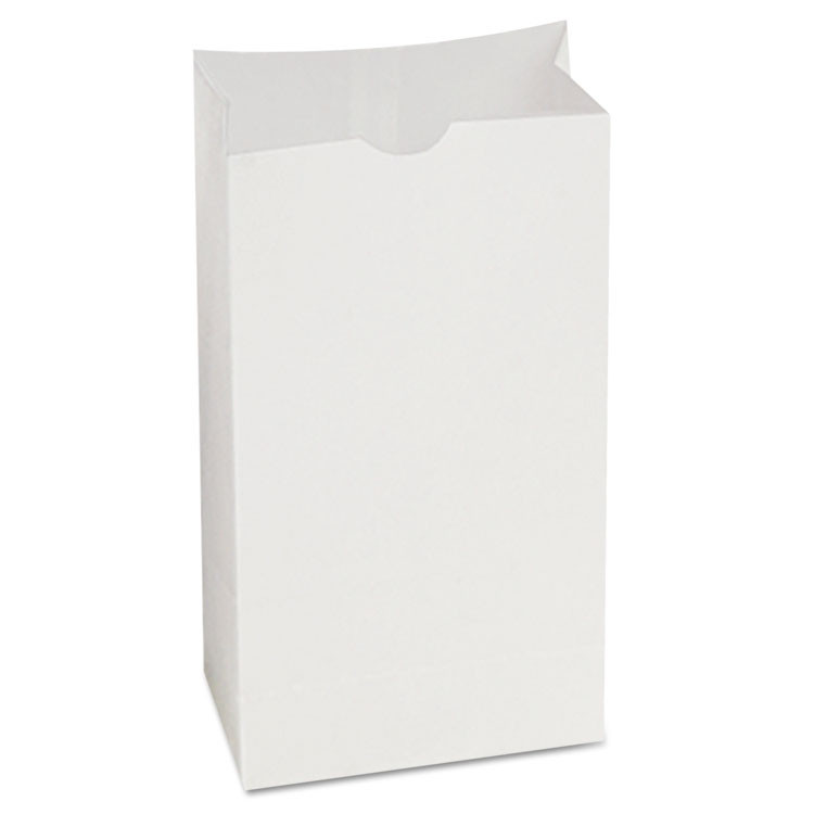 BAGCRAFT 300294 SOS Bakery Bag Dubl Wax, 5" x 3.13" x 9.69", White, 1,000/Carton