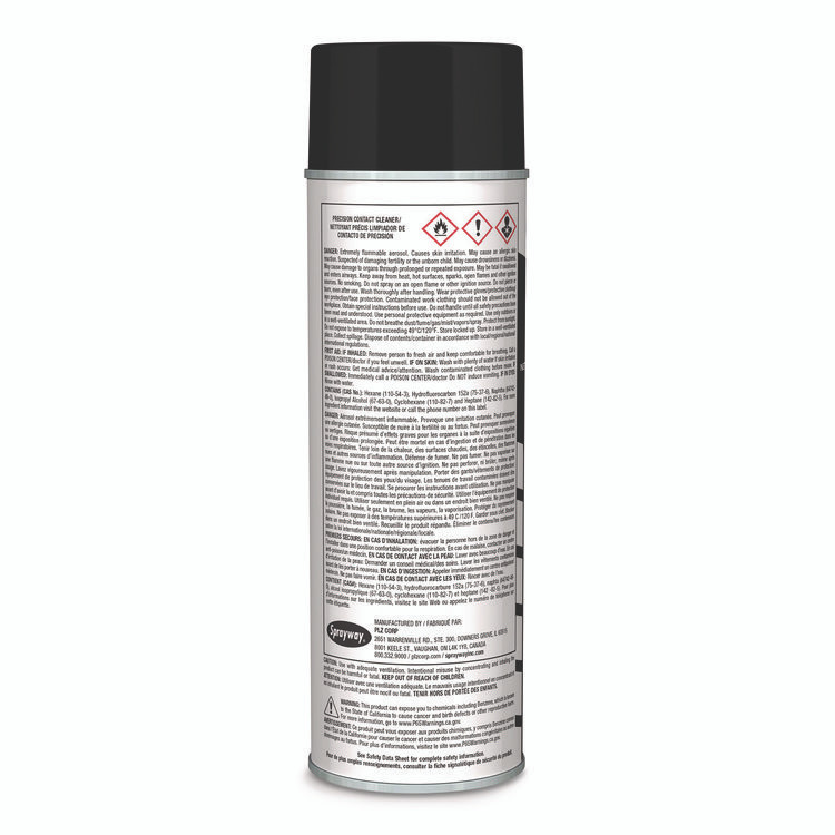 PLZ CORP Claire® SW293 Precsion Contact Cleaner, 20 oz Aerosol Spray, 12/Carton