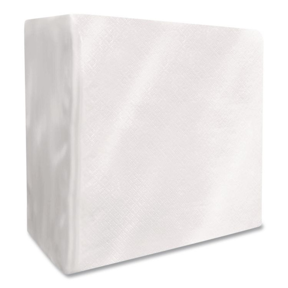 BOARDWALK 1616NAPW Dinner Napkins, 1-Ply, 16" x 16", White, 250/Pack, 12 Packs/Carton