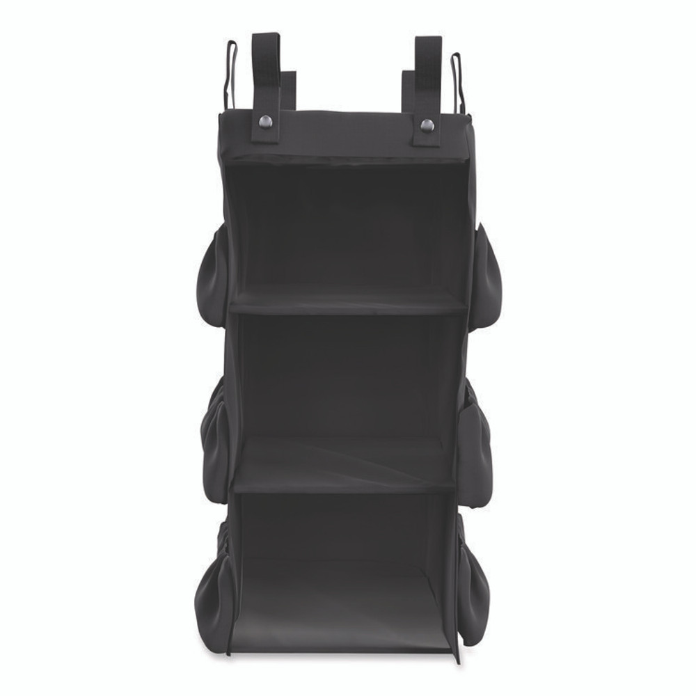 SUNCAST CORPORATION Commercial® HKCBAG03D 3-Sided Hanging Bag with Shelves for Suncast Commercial HKC1000/HKC2000 Housekeeping Carts, 25.4 gal, 15.7 x 12.4 x 30, Black