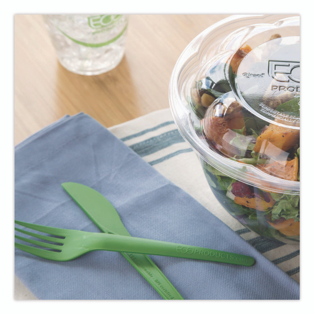 ECO-PRODUCTS,INC. EP-S011G Plantware Compostable Cutlery, Knife, Plastic, Green, 1,000/Carton