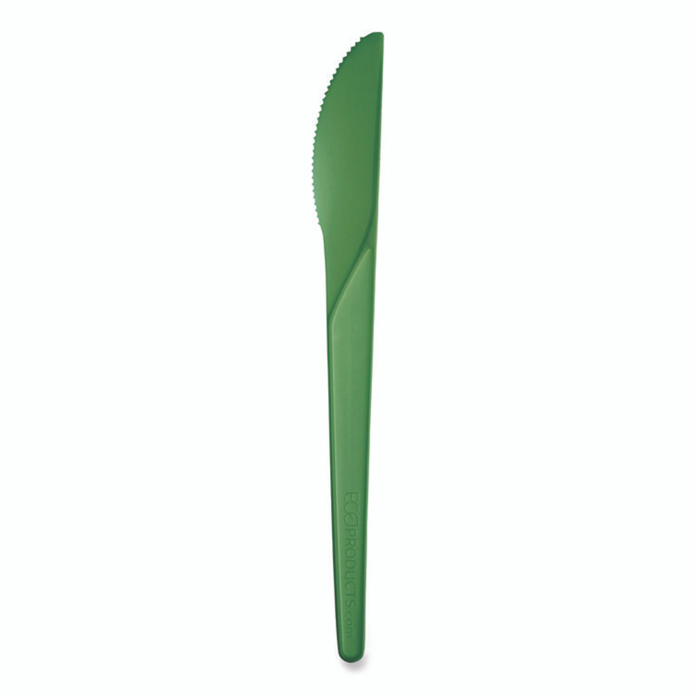 ECO-PRODUCTS,INC. EP-S011G Plantware Compostable Cutlery, Knife, Plastic, Green, 1,000/Carton