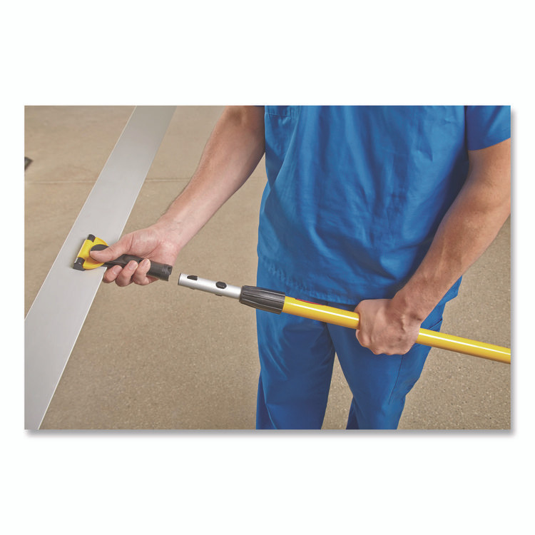 RUBBERMAID COMMERCIAL PROD. HYGEN™ Q595 YEL HYGEN Quick Connect Single-Sided Frame, 60 x 3, Aluminum, Yellow, 6/Carton