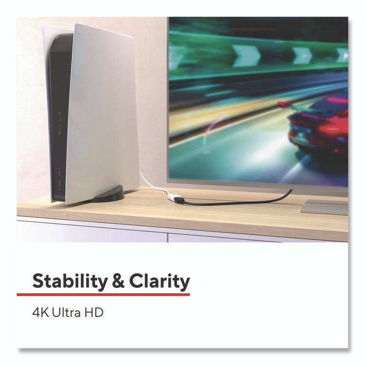 STAPLES BRANDS GROUP TECH ST62362 DisplayPort to HDMI Audio/Video Adapter, 6", White