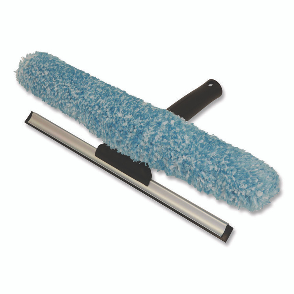 NEXSTEP COMMERCIAL PRODUCTS 96154S MaxiPlus Combo Window Washer and Squeegee, 12" Wide Blade, 8.5" Handle