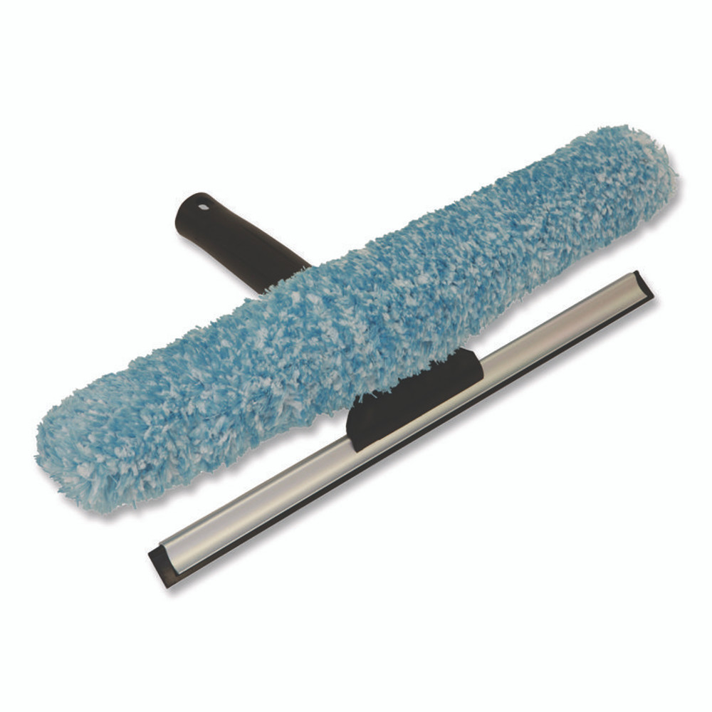NEXSTEP COMMERCIAL PRODUCTS 96154S MaxiPlus Combo Window Washer and Squeegee, 12" Wide Blade, 8.5" Handle